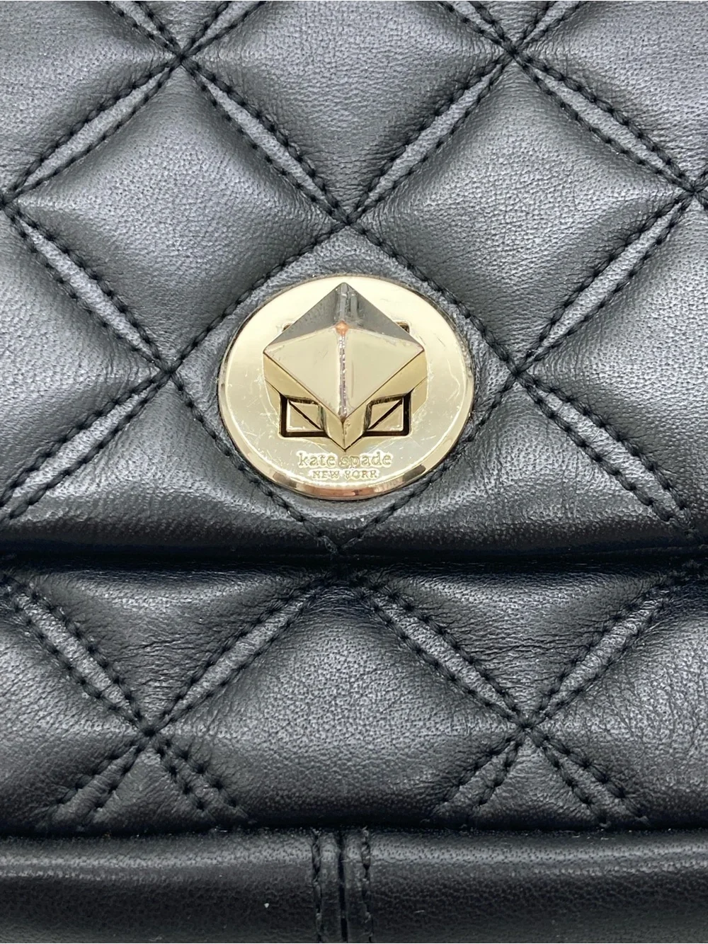 kate spade quilted black